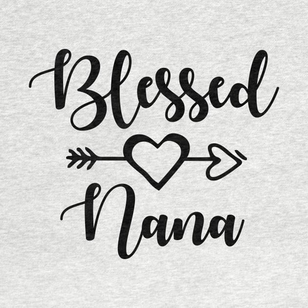 Blessed nana, nana shirts, nana gifts, nana christmast gift, cute nana t-shirts by fancimpuk